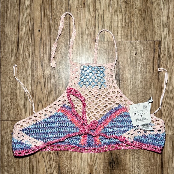 NEW! Zara Crochet Set Halter Top - Picture 5 of 5